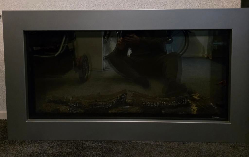 Faber Sfeerhaard met afstandsbediening., Ophalen, Zo goed als nieuw, Vrijstaande haard, Elektrische haard