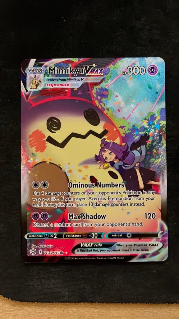 Mimikyu VMAX Brilliant Stars, Ophalen of Verzenden, Zo goed als nieuw