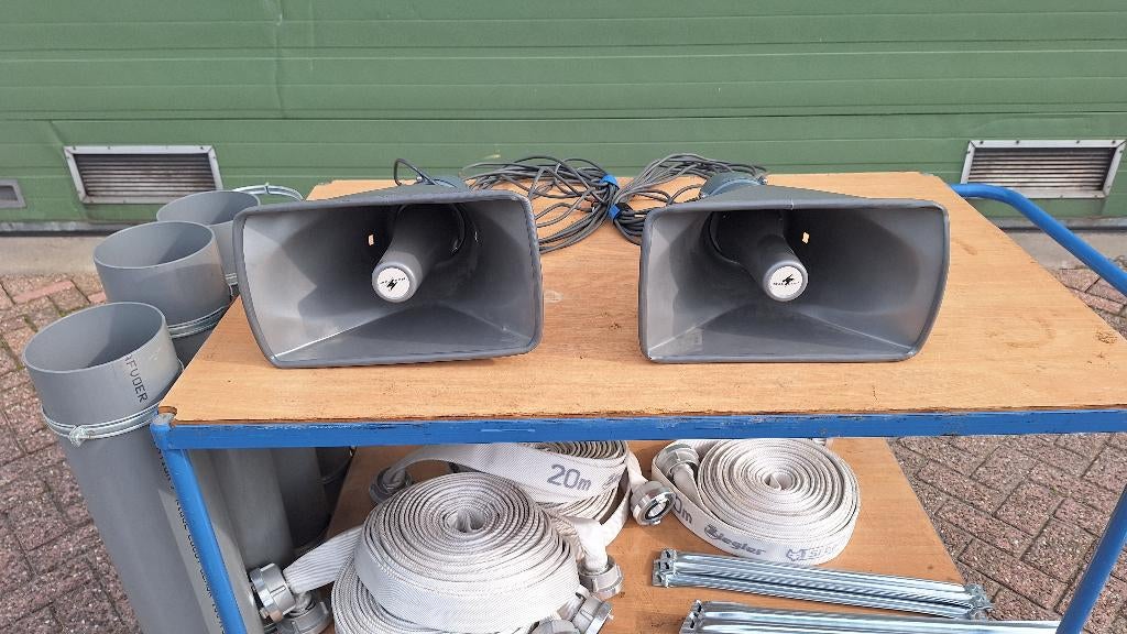 Speakers Monacor luidsprekker stadionspeakers KU-916T, Audio, Tv en Foto, Luidsprekers, Gebruikt, 60 tot 120 watt, Industriepark 2a 9351PA Leek