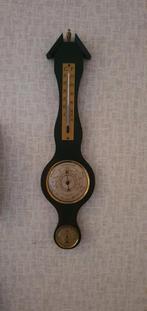 Vintage Barometer Weerstation met Thermometer, Audio, Tv en Foto, Weerstations en Barometers, Ophalen, Gebruikt, Weerstation