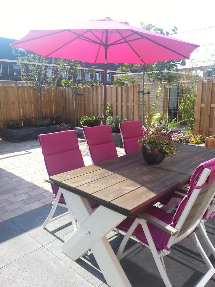 Opklapbare standenstoel - Tuinstoel, Tuin en Terras, Tuinstoelen, Gebruikt, Kunststof, Verstelbaar, Ophalen