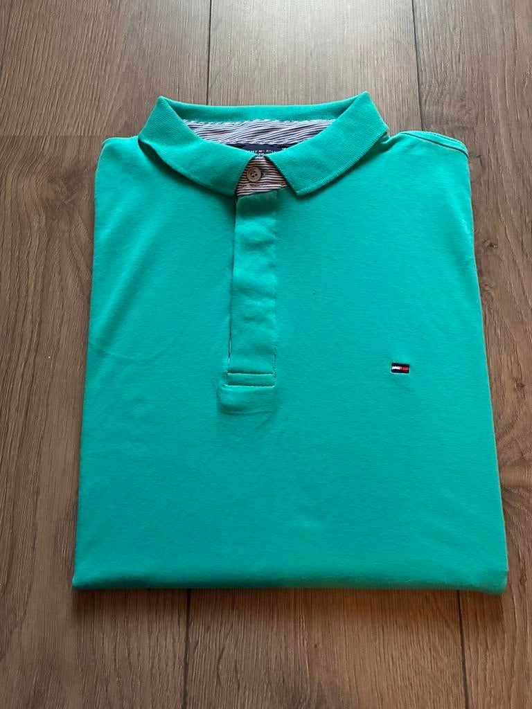 Tommy hilfiger maat XL, Kleding | Heren, Polo's, Verzenden, Gedragen, Maat 56/58 (XL), Blauw