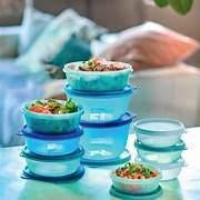 Tupperware ruimtekommen en ruimteschaaltjes, Huis en Inrichting, Keuken | Tupperware, Ophalen of Verzenden, Nieuw, Groen, Schaal