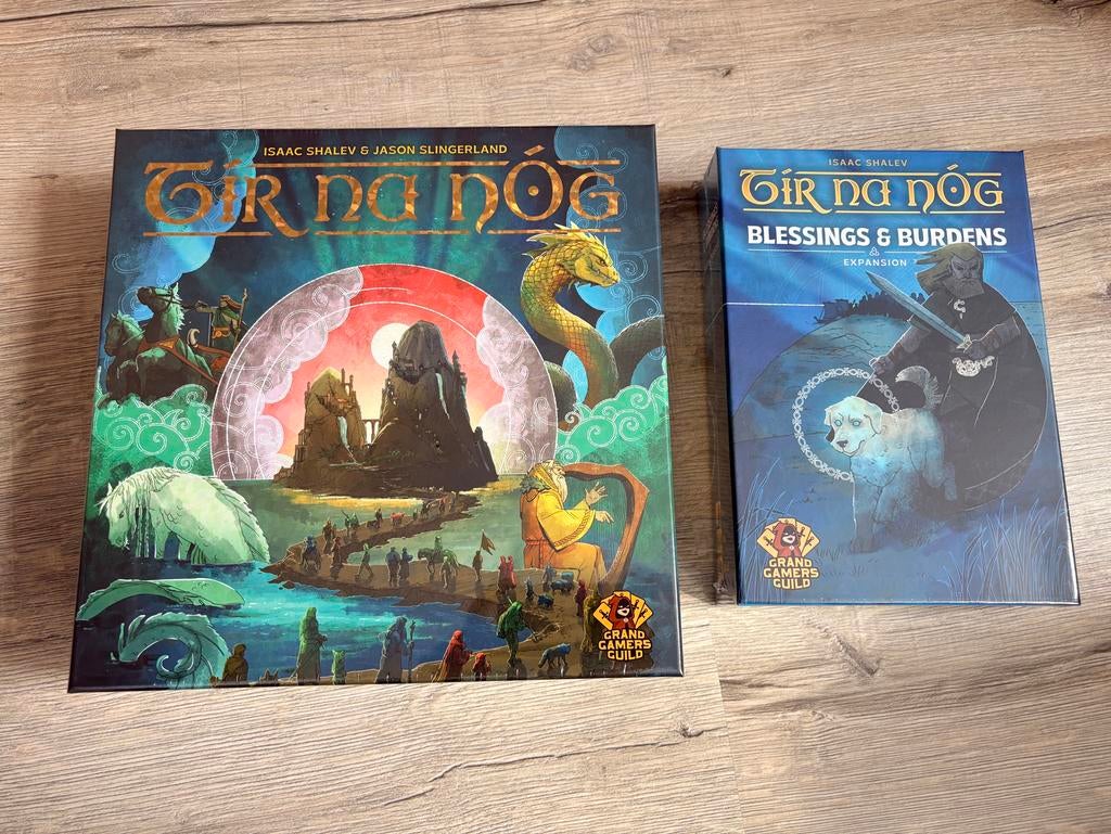 Tir Na Nog bordspel + Blessings and Burdens uitbreiding, Een of twee spelers, Ophalen of Verzenden, Nieuw