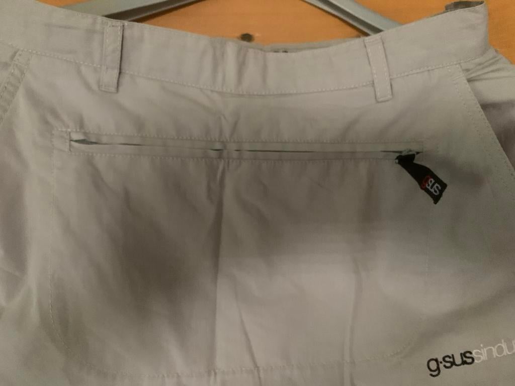 G-SUS Sindustries Crème 3/4 Broek met Ritszakken - Maat S, Beige, Ophalen of Verzenden, Driekwart, Maat 36 (S)