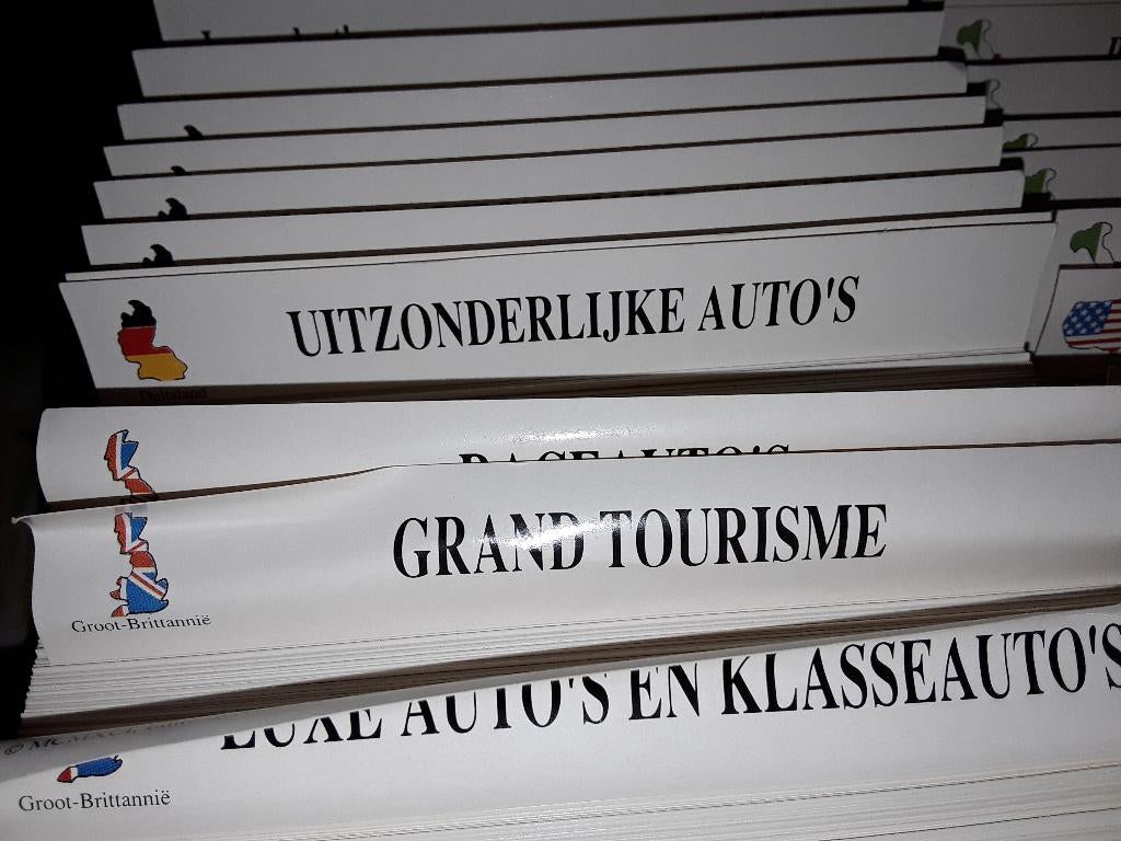 3 dozen met auto plaatjes, Verzamelen, Ophalen of Verzenden, Zo goed als nieuw, Auto's