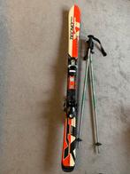 Tecno Pro skis 125 cm met stokken, Overige merken, Gebruikt, 100 tot 140 cm, Ophalen of Verzenden