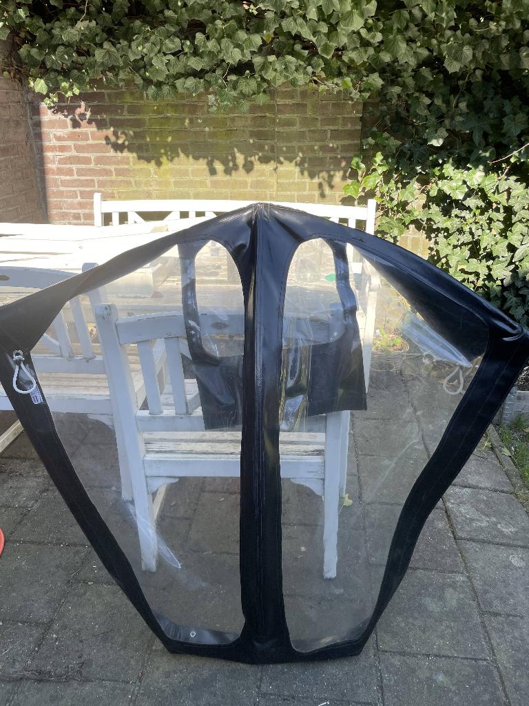 Regenhuif Cargo Long bakfiets, 4 kinderen of meer, Gebruikt, Huif, Ophalen