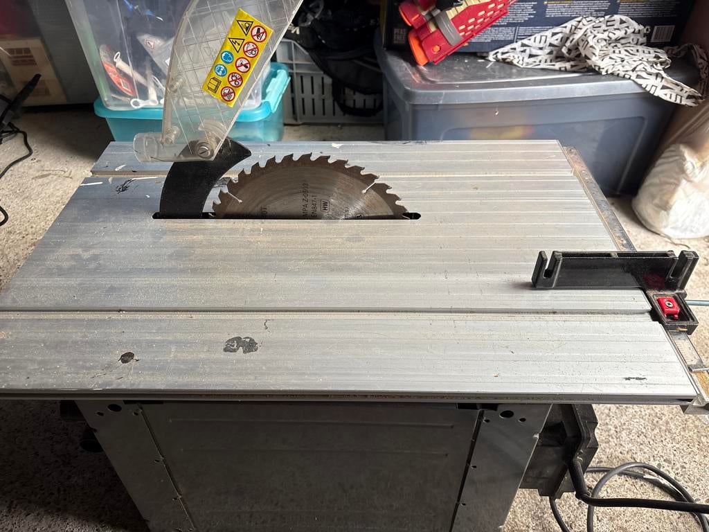 MXPOWER Tafelcirkelzaag, Doe-het-zelf en Verbouw, Gereedschap | Zaagmachines, Ophalen, Gebruikt, Cirkelzaag, 600 tot 1200 watt