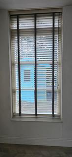 Mooie houten jaloezieën 165x110cm, Ophalen, Gebruikt, 100 tot 150 cm, Crème