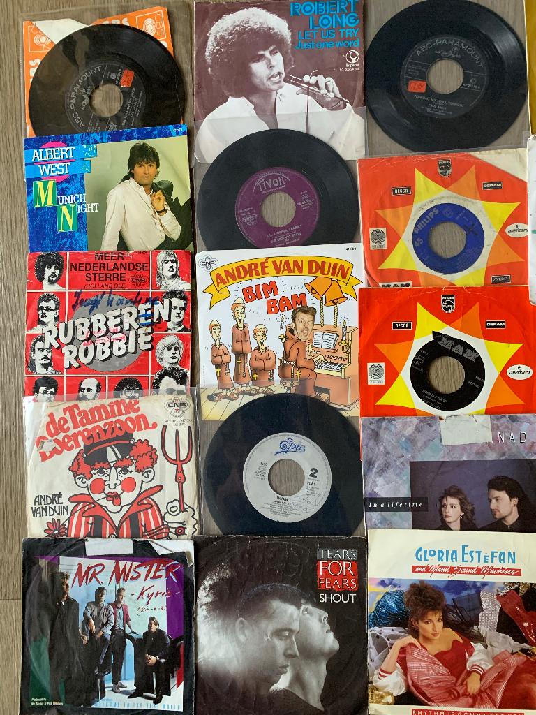 Partij (50+) pop singles jaren 60 en 70 voor jukebox, Gebruikt, 7 inch, Single, Ophalen of Verzenden