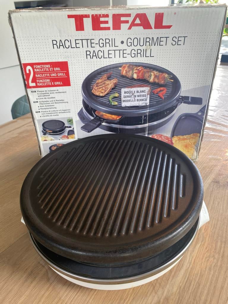 Tefal Raclette-Grill Gourmet Set voor 6 personen, Ophalen of Verzenden, Zo goed als nieuw, Tafelgrill