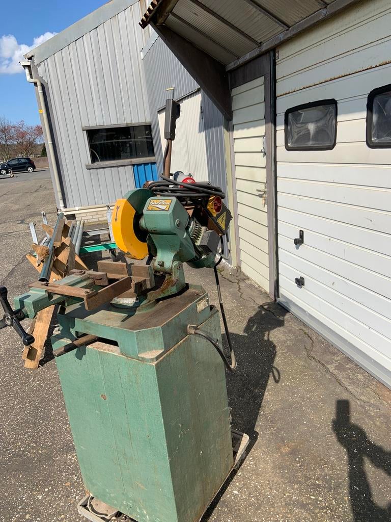 Huvema Afkortzaag, Doe-het-zelf en Verbouw, Gereedschap | Zaagmachines, Ophalen, Gebruikt, 70 mm of meer, Afkortzaag