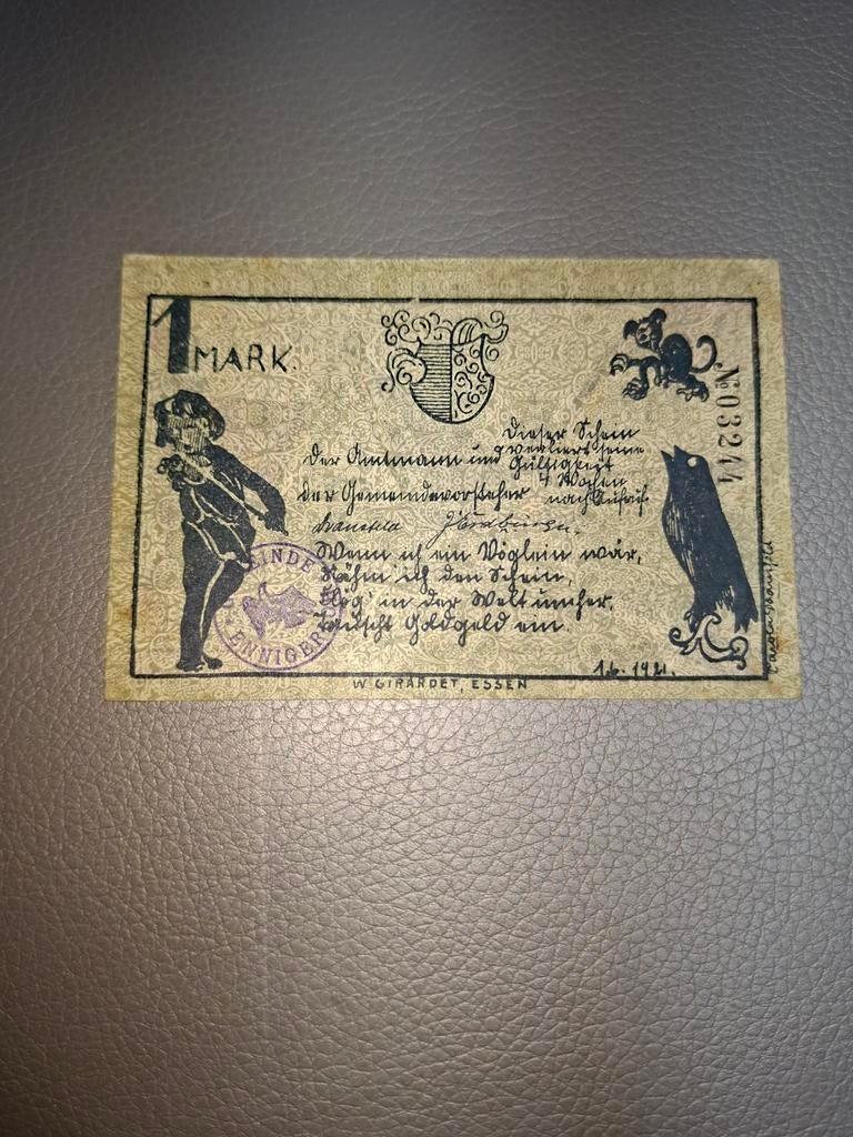 Duits Notgeld Ennigerloh Noodgeld, Postzegels en Munten, Bankbiljetten | Europa | Niet-Eurobiljetten, Ophalen of Verzenden, Duitsland