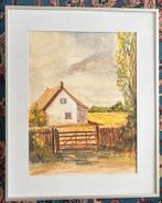 Landschap Aquarel - gesigneerd, Ophalen of Verzenden
