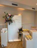 Welkomsbord backdrop te huur, Ophalen of Verzenden, Gebruikt, Versiering, Geboorte of Huwelijk