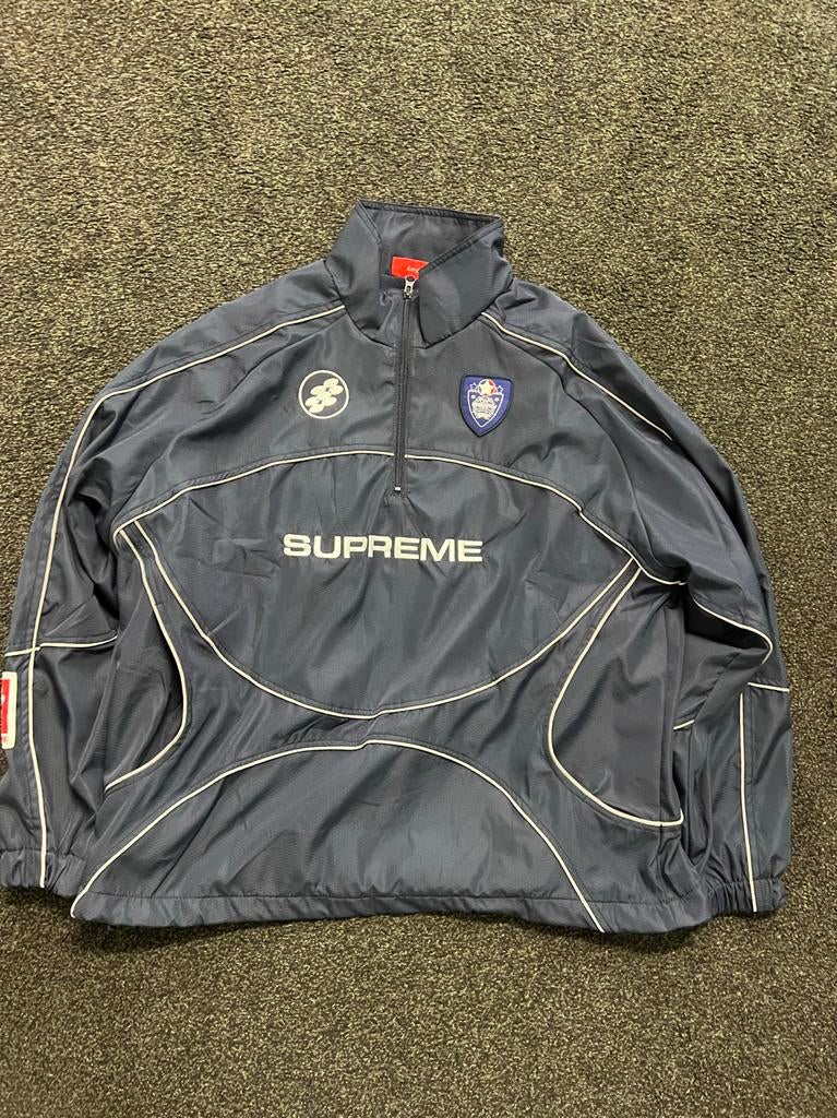 Supreme jas maat L, Kleding | Heren, Ophalen of Verzenden, Gedragen, Maat 52/54 (L), Blauw