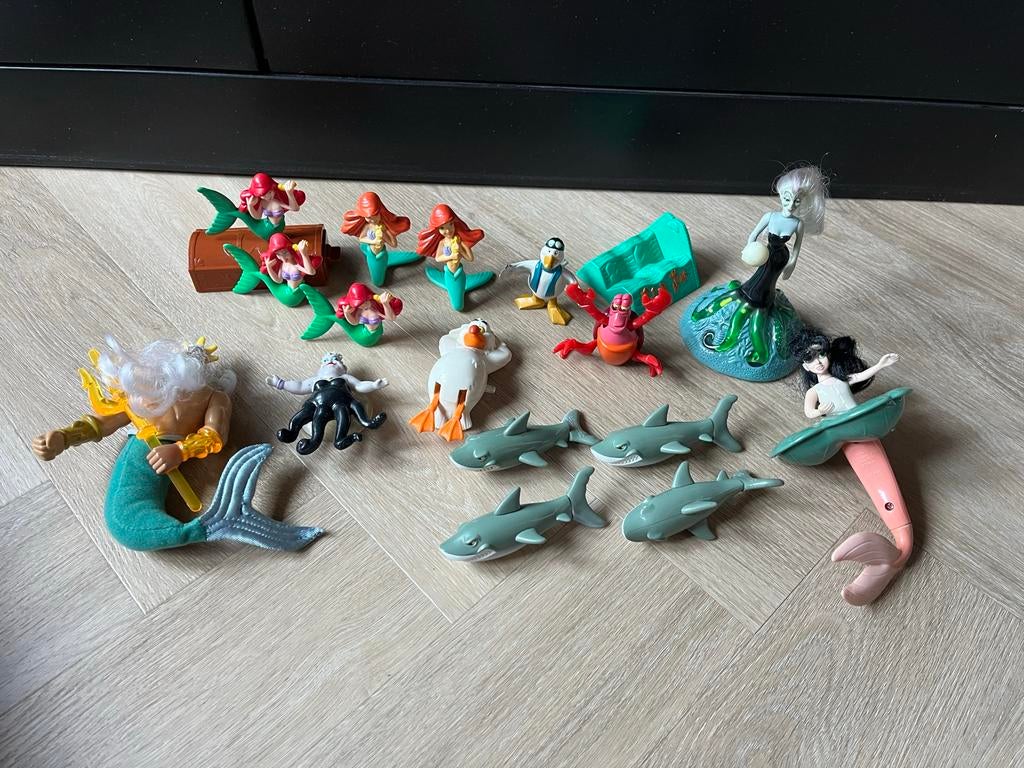 Vintage Happy Meal Kleine Zeemeermin Disney Figuren Set, Ophalen of Verzenden, Zo goed als nieuw