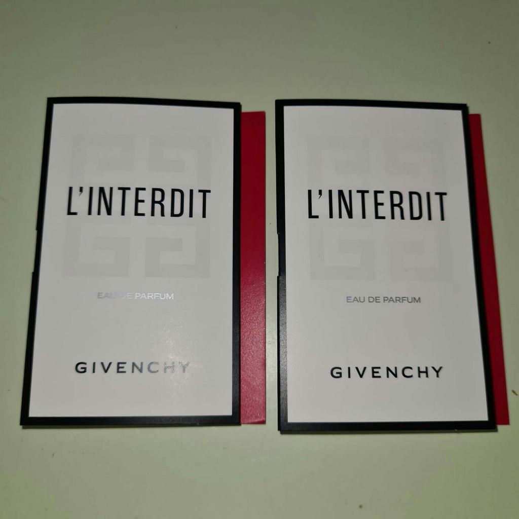 Givenchy l'interdit eau de parfum 2x1ml, Sieraden, Tassen en Uiterlijk, Uiterlijk | Parfum, Ophalen of Verzenden, Nieuw