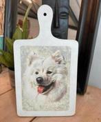 Nieuw: grote broodplank met samojeed huskee, Ophalen of Verzenden