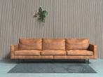 GRATIS LEVERING Vierzits Bank Cognac 285x85 GEREINIGD, Huis en Inrichting, Banken | Bankstellen, 250 tot 300 cm, 75 tot 100 cm