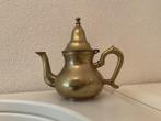 Marokkaanse theepot met onderschaal - Messing, Ophalen of Verzenden