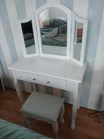 kaptafel met spiegel, Ophalen, Gebruikt, 100 tot 150 cm, 50 tot 100 cm