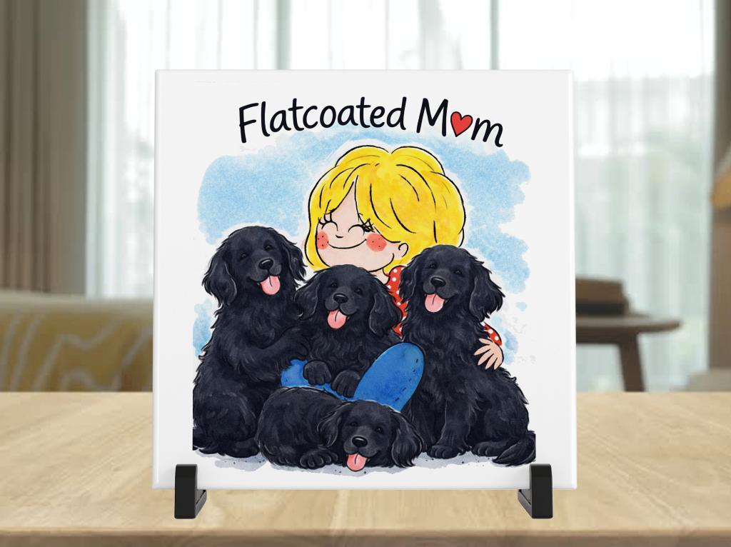 Flatcoated Retriever Mom Tegel - Blond Stijl, Verzenden, Nieuw