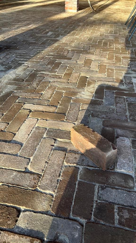 Hardgebakken dikformaat houten 8.5 m2, Ophalen, Zo goed als nieuw, Hout