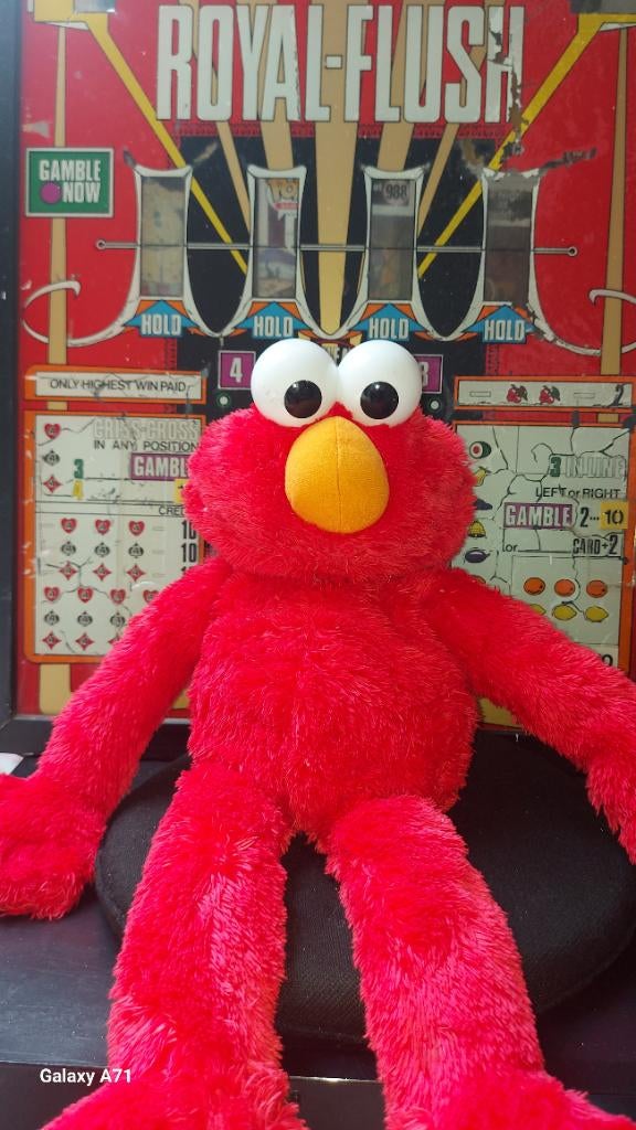Buikspreekpop elmo, Kinderen en Baby's, Speelgoed | Poppen, Ophalen of Verzenden, Gebruikt, Overige typen