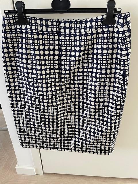 Pauw rok d.blauw/crème maat 40, Maat 38/40 (M), Blauw, Pauw, Ophalen of Verzenden