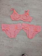 Hunkemöller Lingerie Setje Zalm - BH en 2 Slips, Hunkemöller, Ophalen of Verzenden, Roze, Setje