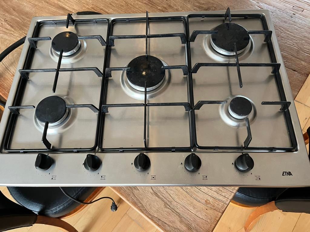5 pits gaskookplaat, Gebruikt, Ophalen of Verzenden, Inbouw, Gas