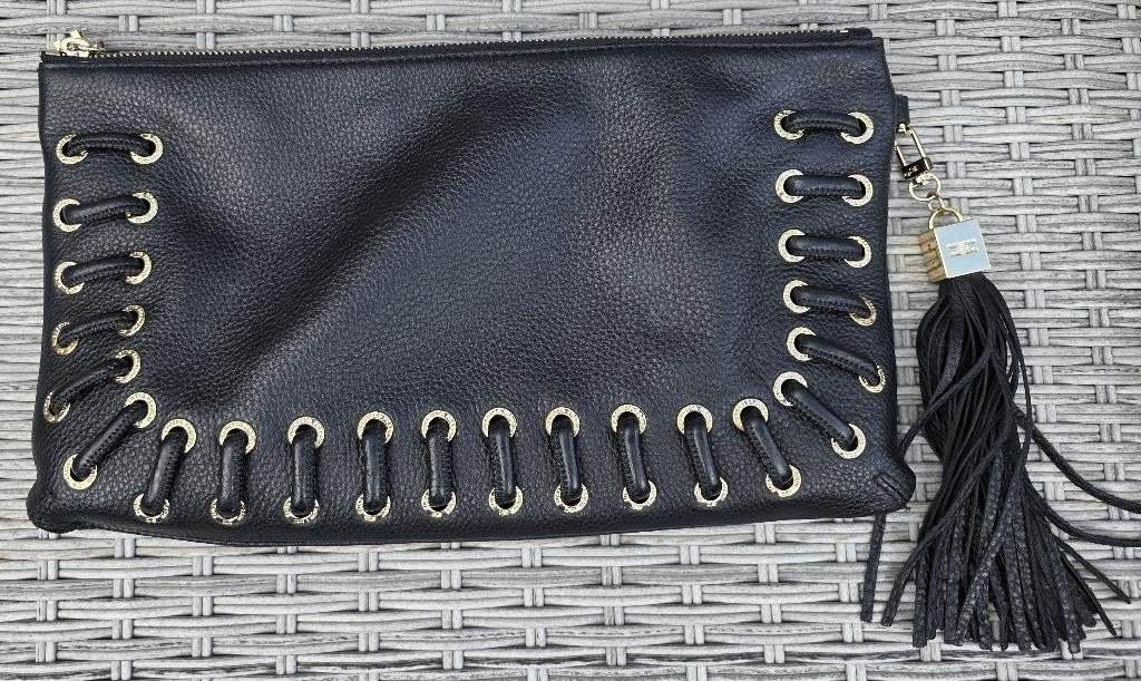 Elisabetta Franchi envelop handtas, Sieraden, Tassen en Uiterlijk, Tassen | Damestassen, Ophalen of Verzenden, Gebruikt, Zwart