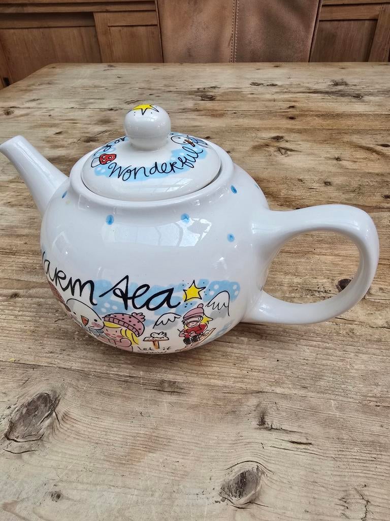 Blond Amsterdam Theepot - Winterse Gezelligheid, Ophalen of Verzenden, Zo goed als nieuw