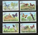 Manama illegale zegels vlinders 1972 serie gestempeld, Verzenden, Dier of Natuur