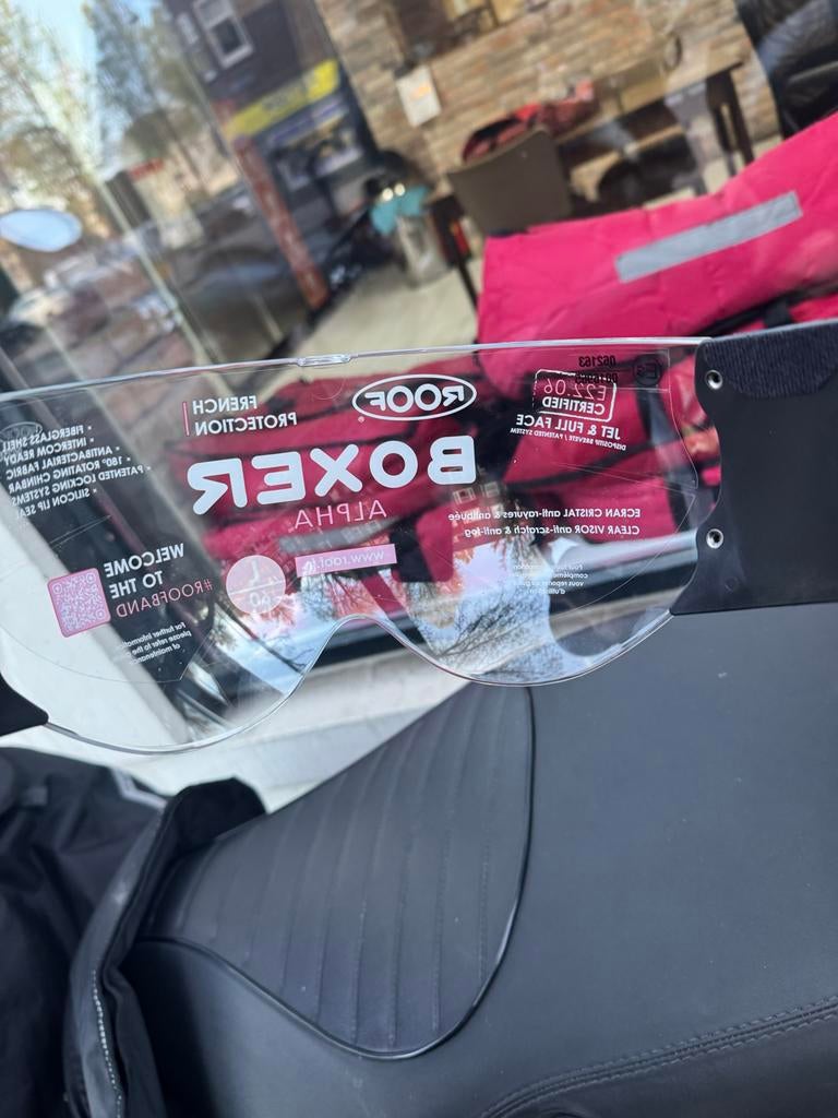 Roof Boxer Alpha helm vizier, Motoren, Kleding | Motorhelmen, Systeemhelm, L, Overige merken, Nieuw zonder kaartje, Ophalen of Verzenden