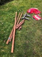 Hangmatstandaard met hangmat, Tuin en Terras, Hangmatten, Ophalen, Zo goed als nieuw, Eenpersoons, Opvouwbaar