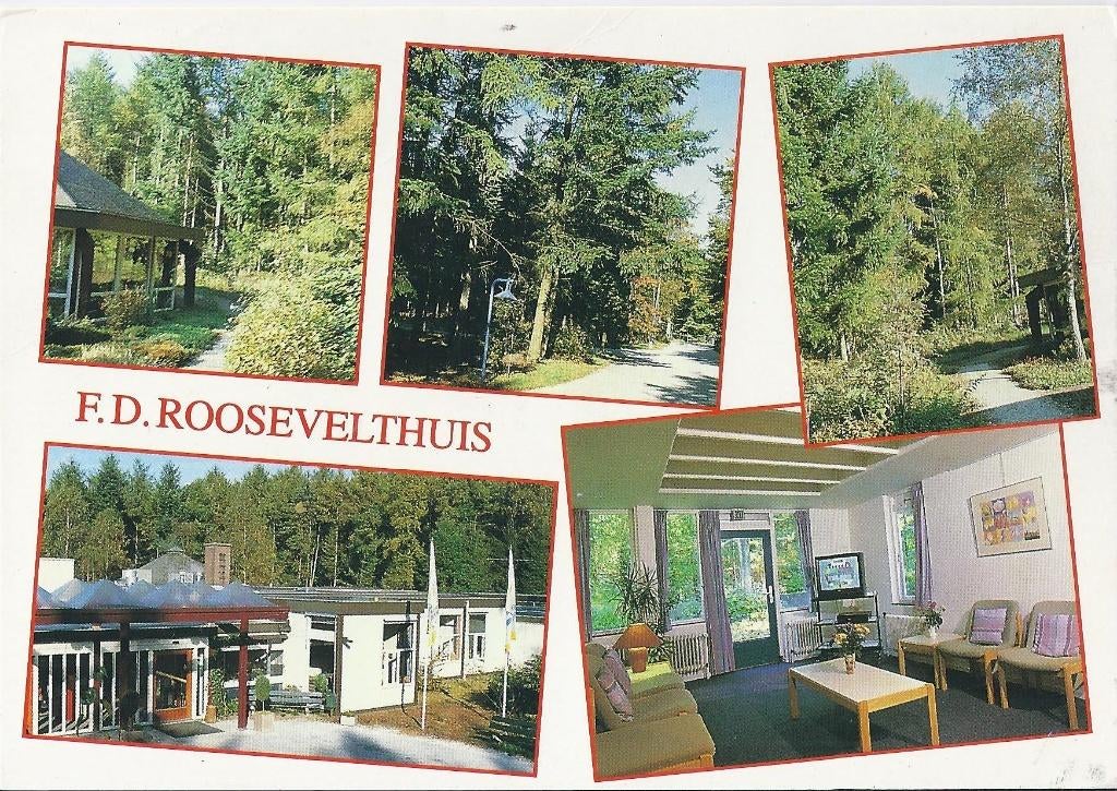 K3393 Gelopen ansichtkaart f d roosevelthuis doorn, Ophalen of Verzenden, 1980 tot heden, Gelopen, Utrecht