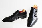 Santoni Goodyear per Oger dubbele monk in maat 11.5 F = 46, Zwart, Santoni Goodyear, Ophalen of Verzenden, Gespschoenen