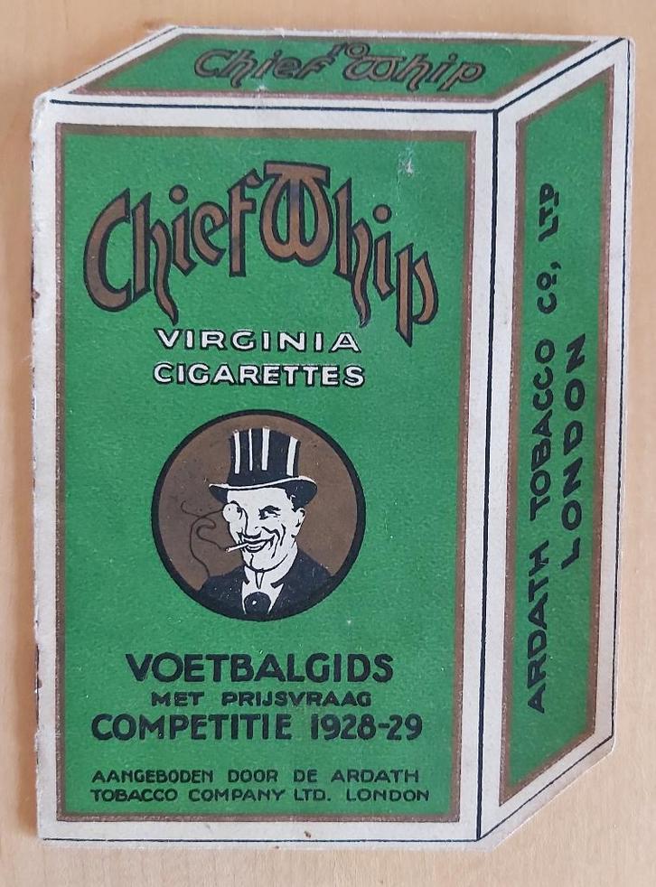 CHIEF WHIP VOETBALGIDS 1928-1929, Verzamelen, Overige Verzamelen, Gebruikt, Ophalen of Verzenden