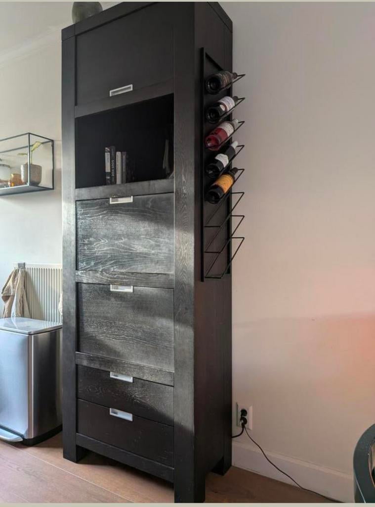 GRATIS - Zwart eikenhouten(buffet)kast - GRATIS, Ophalen, Gebruikt