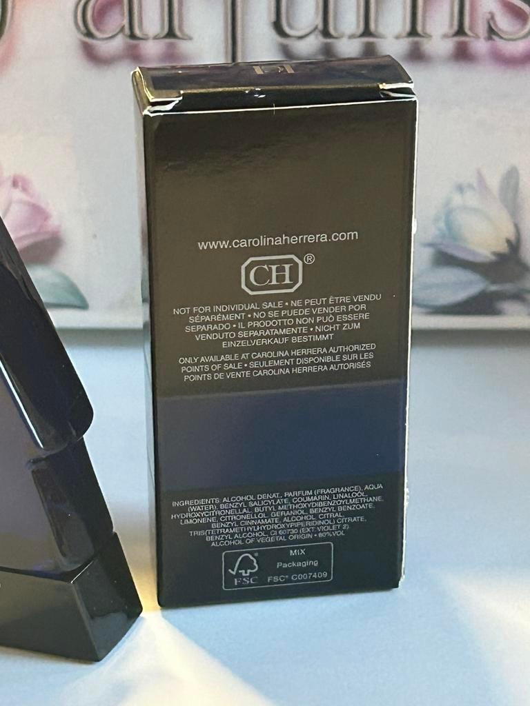 Carolina Herrera - bad boy cobalt elixir miniature 8ml edp, Verzamelen, Parfumverzamelingen, Ophalen of Verzenden, Nieuw, Miniatuur