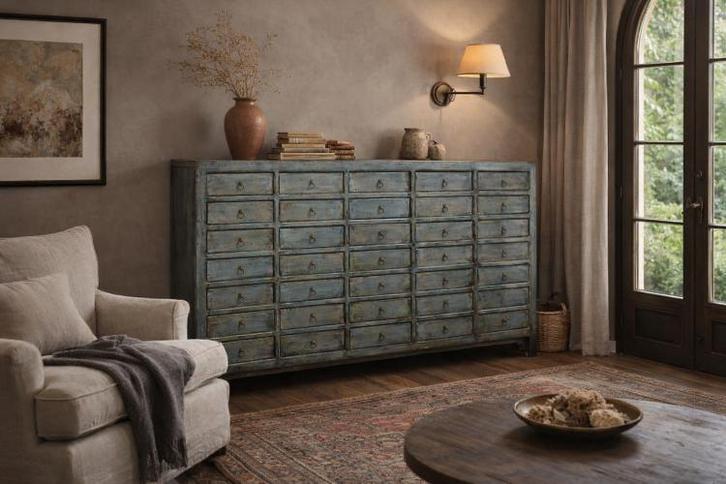 Chinese Kast / Groot Dressoir., Huis en Inrichting, Kasten | Dressoirs, Nieuw, 150 tot 200 cm, 25 tot 50 cm, Met lade(s), Overige houtsoorten