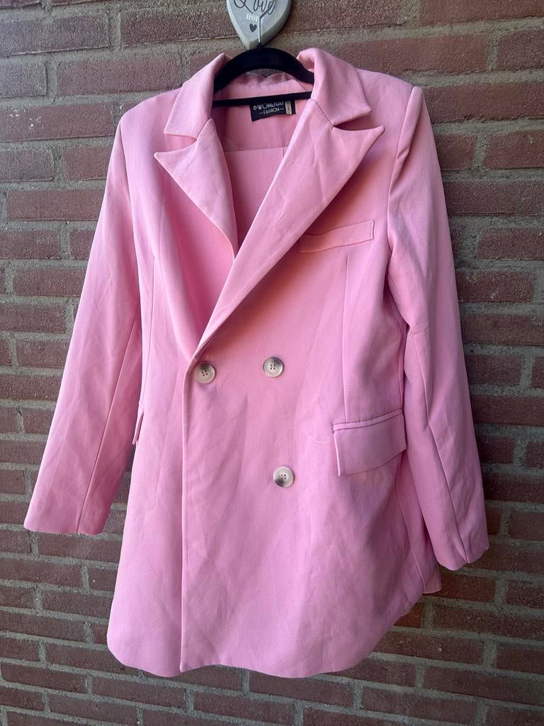 Roze blazer, maat M, zo goed als nieuw, Maat 38/40 (M), Ophalen of Verzenden, Zo goed als nieuw, Jasje