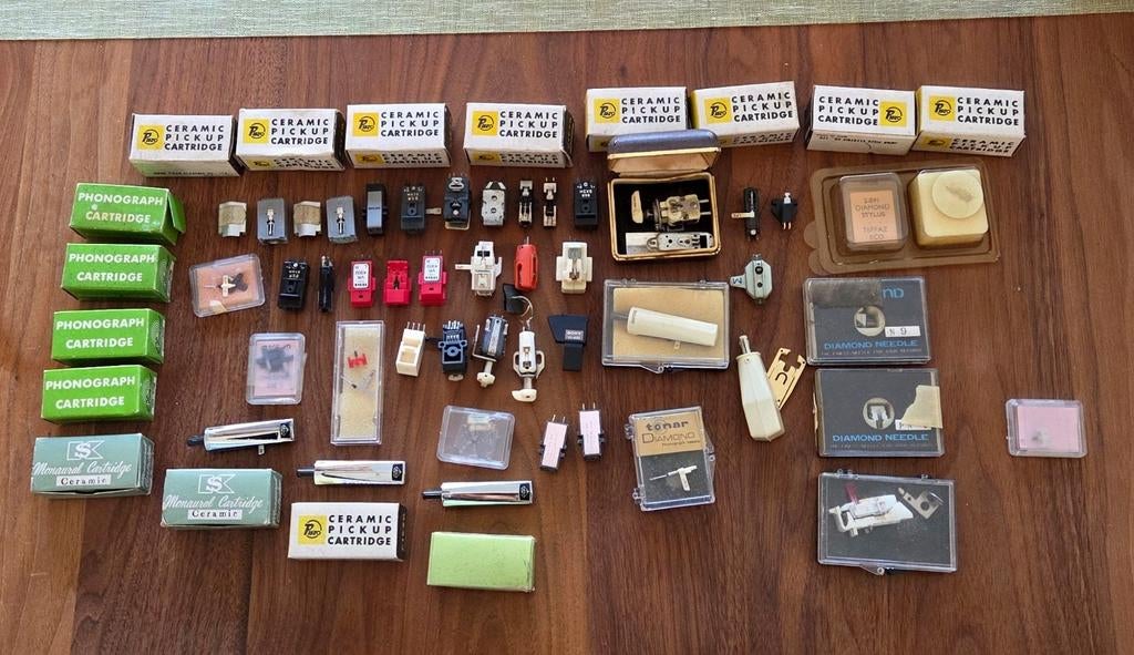 Grote partij (deels NOS) pickup elementen en naalden, Ophalen of Verzenden, Nieuw, Overige merken