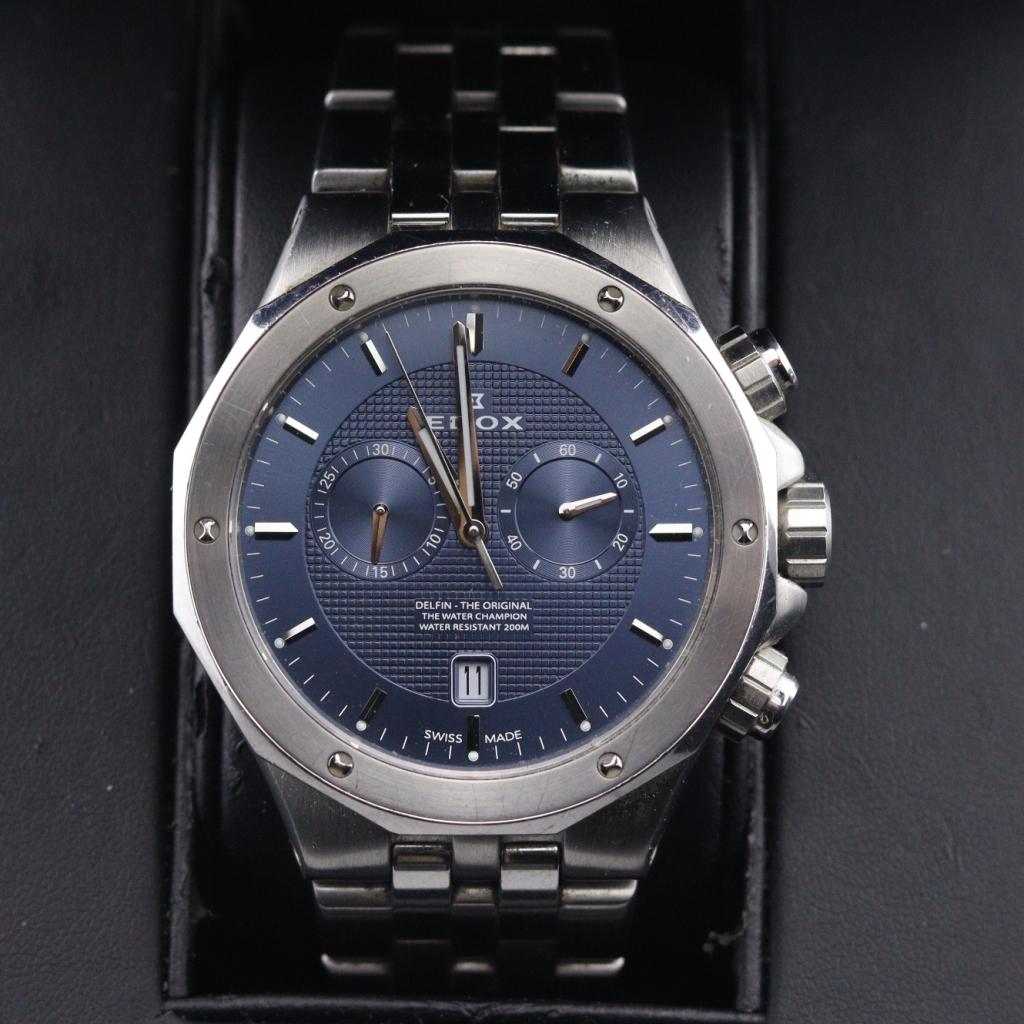 Edox Delfin Chronograph 10110 3M BUIN Horloge, Flex Ltd., Zo goed als nieuw, https://flex.com/contact-us, Nobelstraat 10, 5807 GA Oostrum LB, Limburg, Nederland