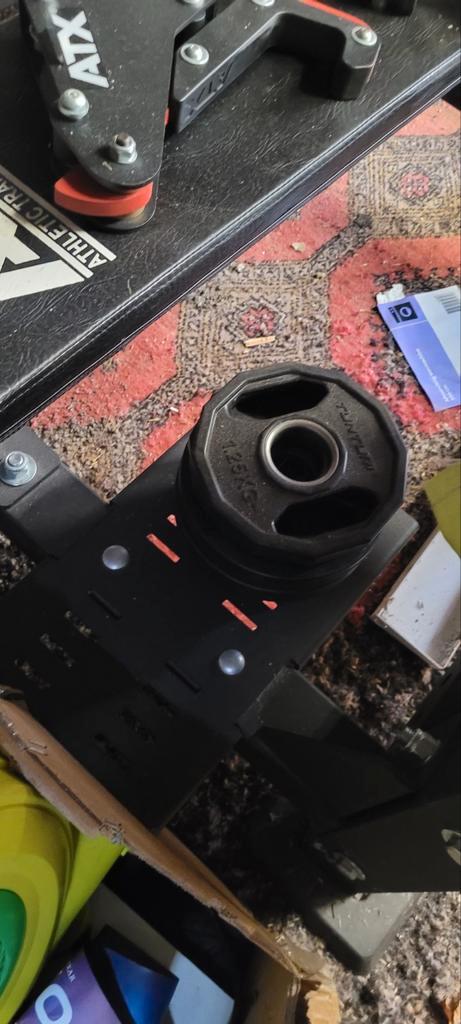 ATX 800 Benchpress met bars, gewichten en ATX monolift, Sport en Fitness, Fitnessmaterialen, Gebruikt, Fitnessbank, Armen, Borst