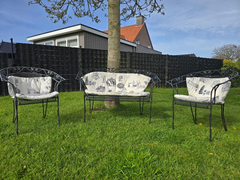 Brocante tuinset, Ophalen, Gebruikt, Loungeset, Bank