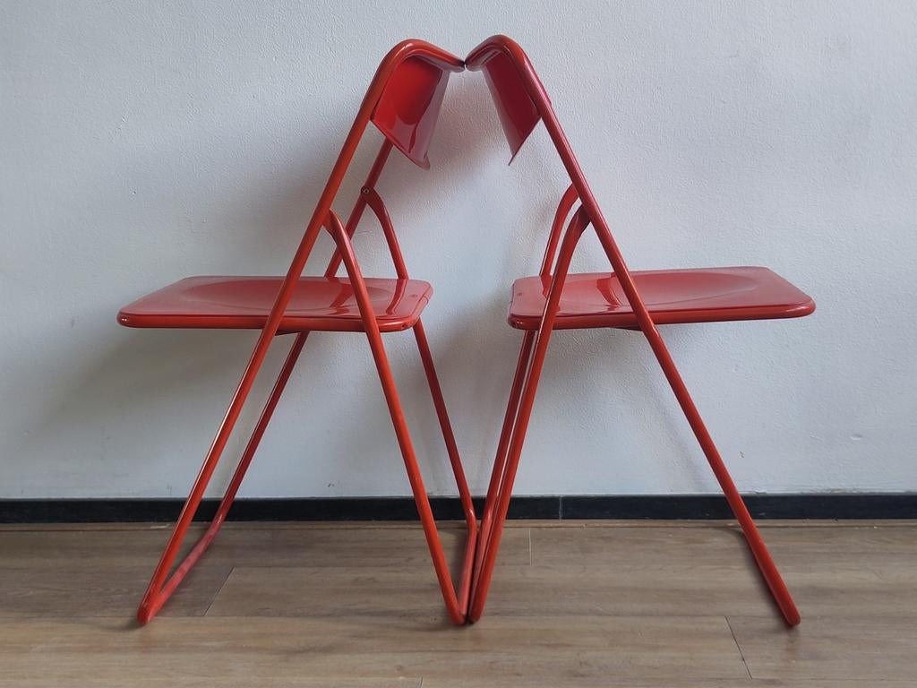 Vintage Ikea klapstoel Ted Niels Gammelgaard stoel jaren 70, Ophalen, Gebruikt, Twee, .